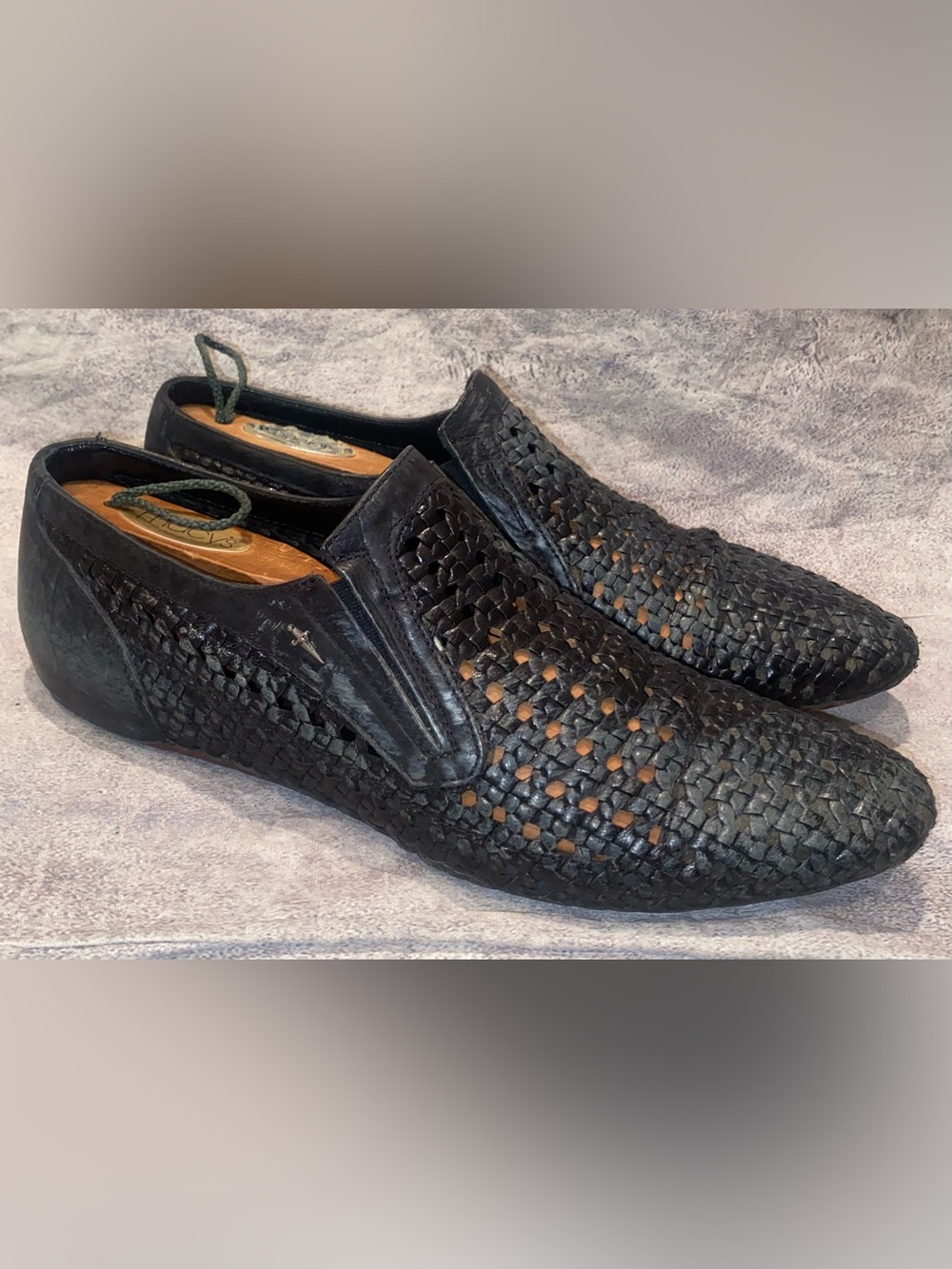 Cesare Paciotti Hand Woven Hurache Loafers Sandals Dagger Italy 7 Men’s 9 Women